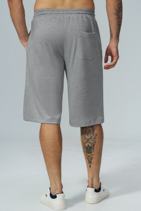 Men's Soft Drawstring Relaxed Fit Knee-Length Casual Shorts