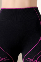 Women's Seamless Color-block Pleated Buttocks Lift Shorts