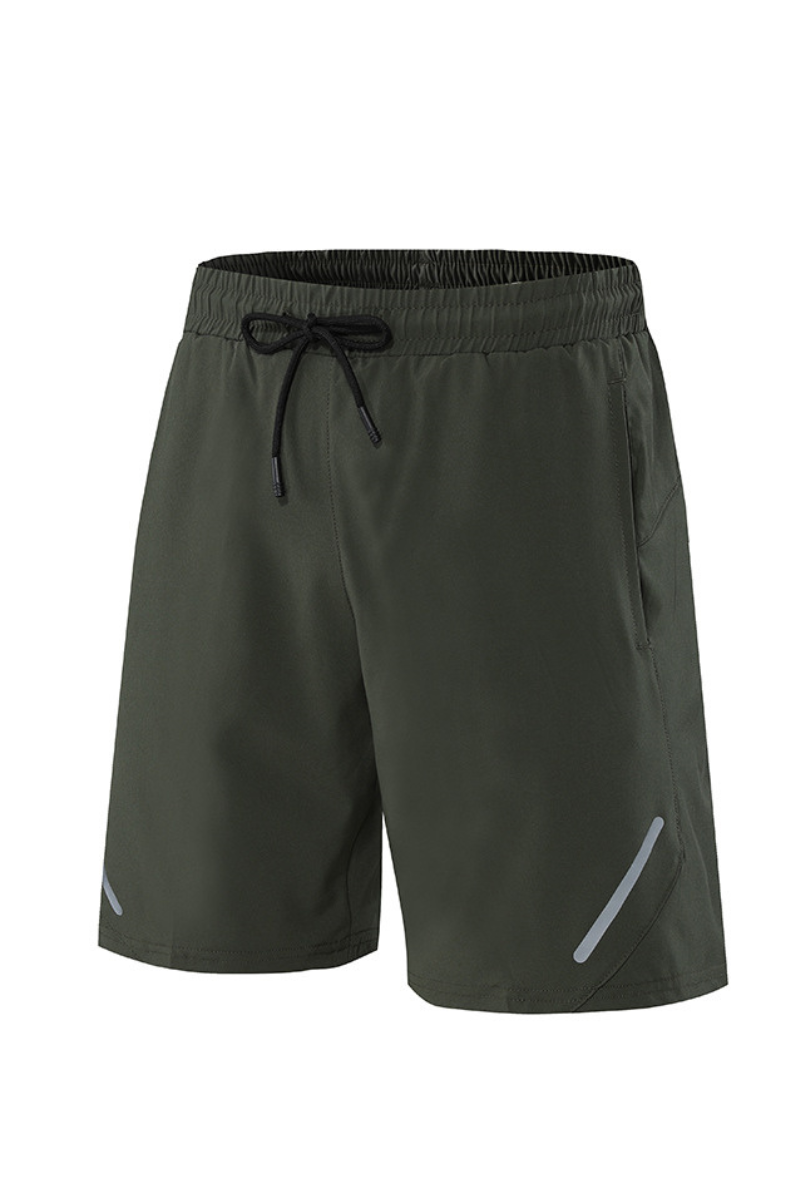 Men's Casual Quick Dry Reflective Stripes Sports Shorts