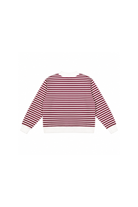 Women's Loungewear Winter Stripe Color Block Sweatshirt