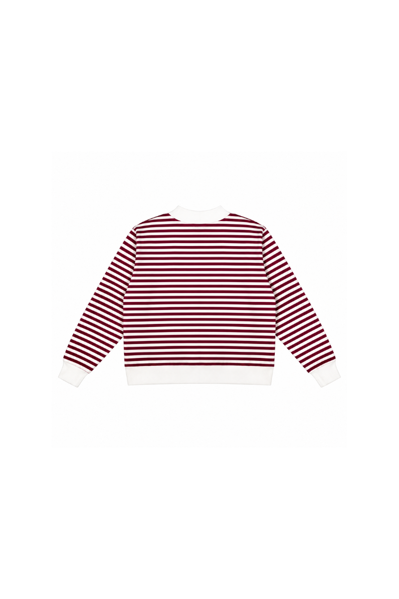 Women's Loungewear Winter Stripe Color Block Sweatshirt