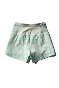 Women's Wide Waistband Running Shorts with Built-in Liner