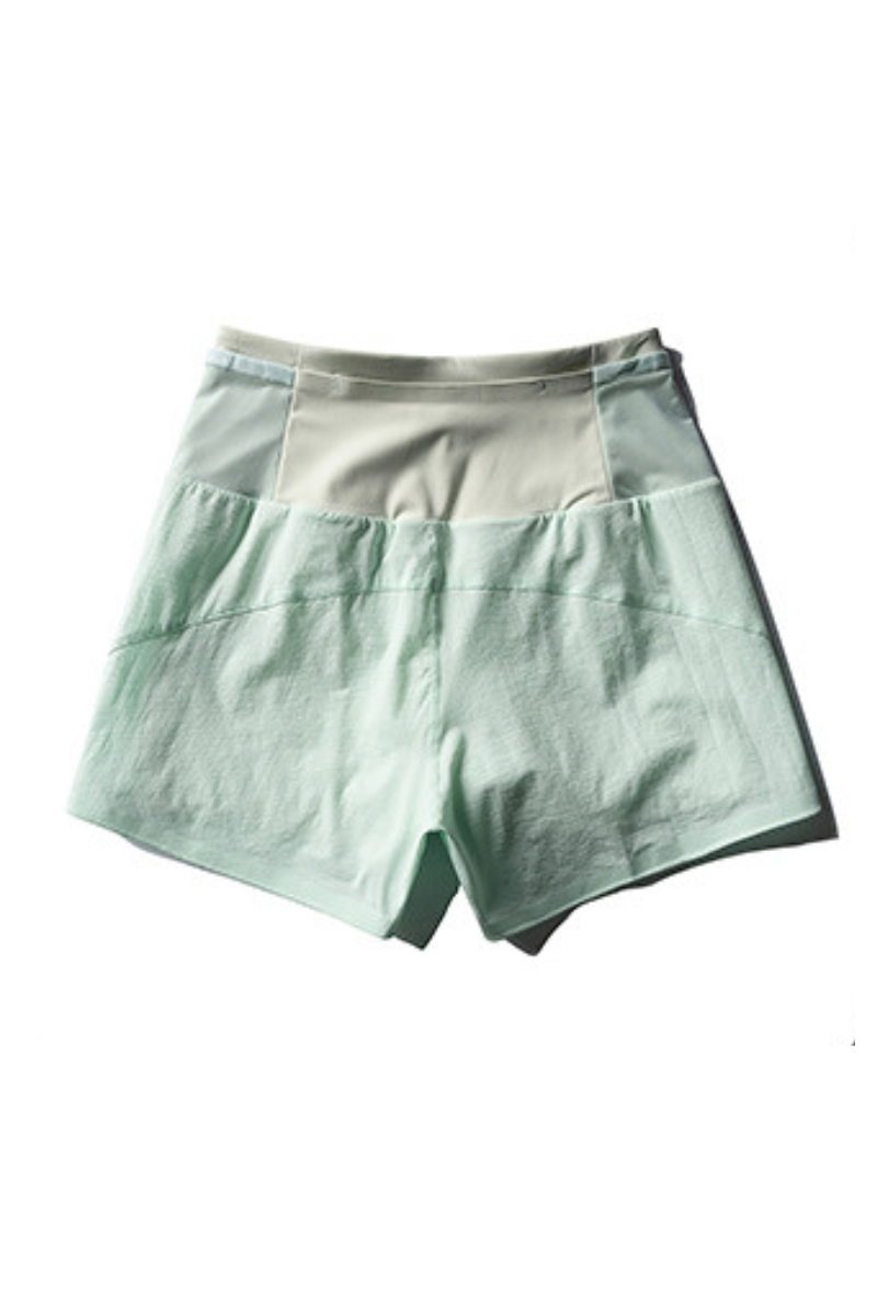 Women's Wide Waistband Running Shorts with Built-in Liner