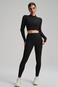 Bras, tight-fitting pants, and a sports three-piece set.