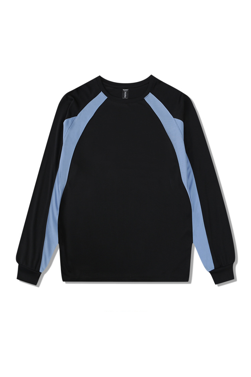 Men's Fall Color Block Raglan Long Sleeve Sports Jersey