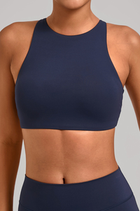 Women's Athletic Cross Back Solid Bra