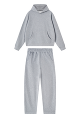 Women's Fall Set:Heavyweight Hoodie And Curved Sweatpants
