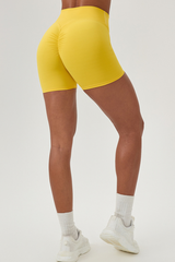 Women's Athletic Pleated Buttocks Lift Sculpting Shorts