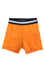 Kids high elasticity sport shorts.