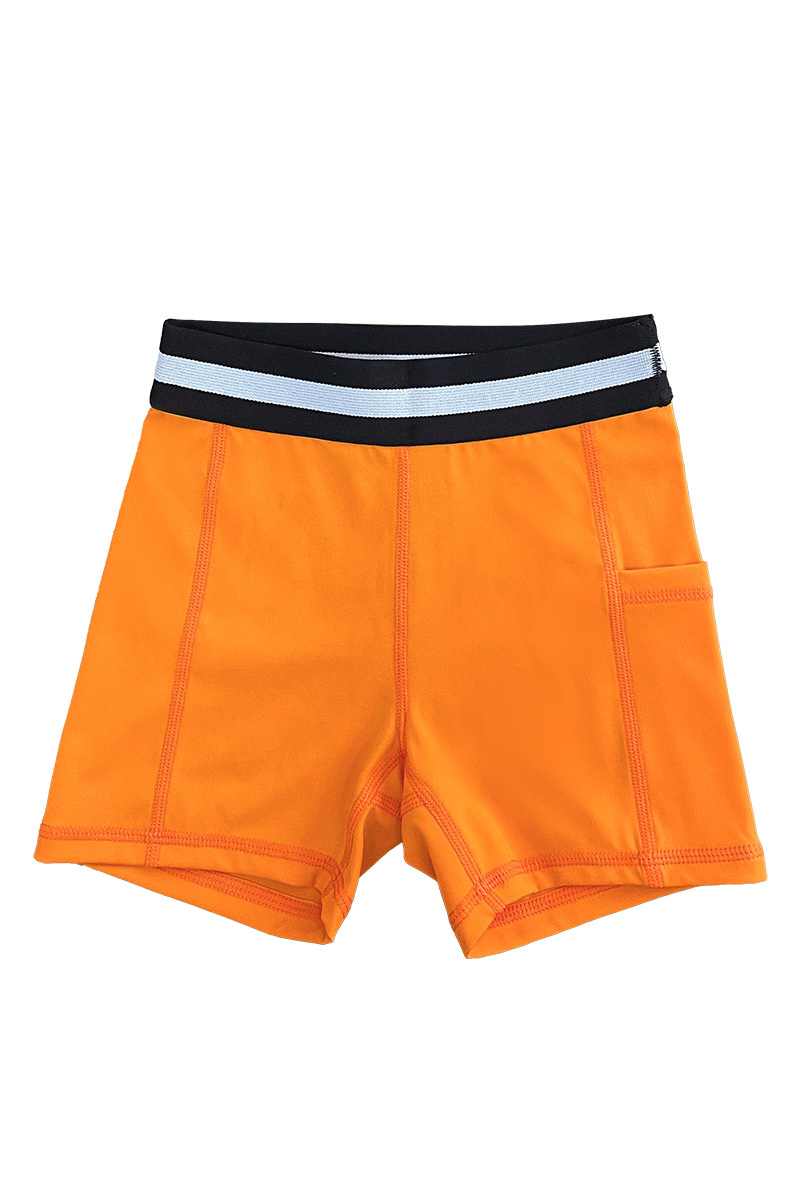 Kids high elasticity sport shorts.