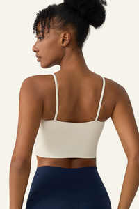 Women's U-neck Padded  Spaghetti-Strap Tank Top