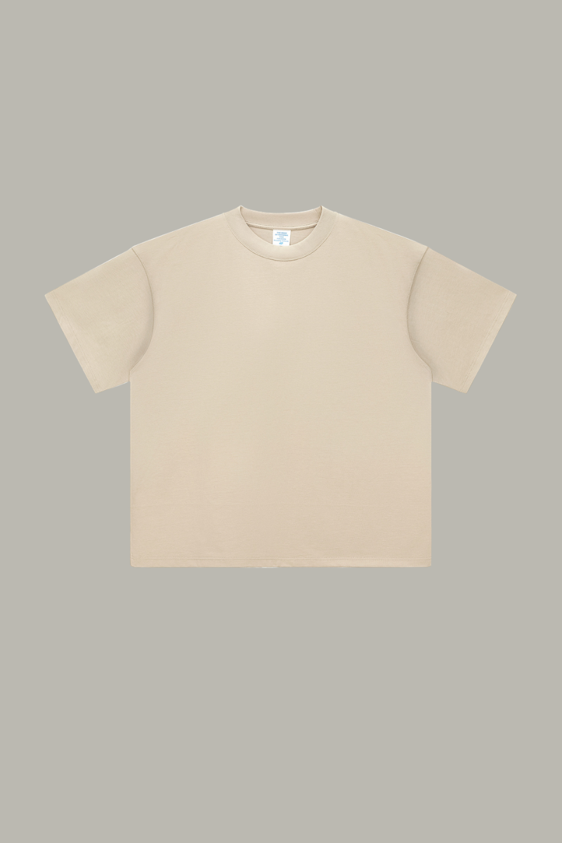 Men's Cotton Mock Turtleneck - Solid Oversized Casual Tee