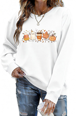 Women's Fall Halloween Graphic Soft Relaxed Sweatshirt
