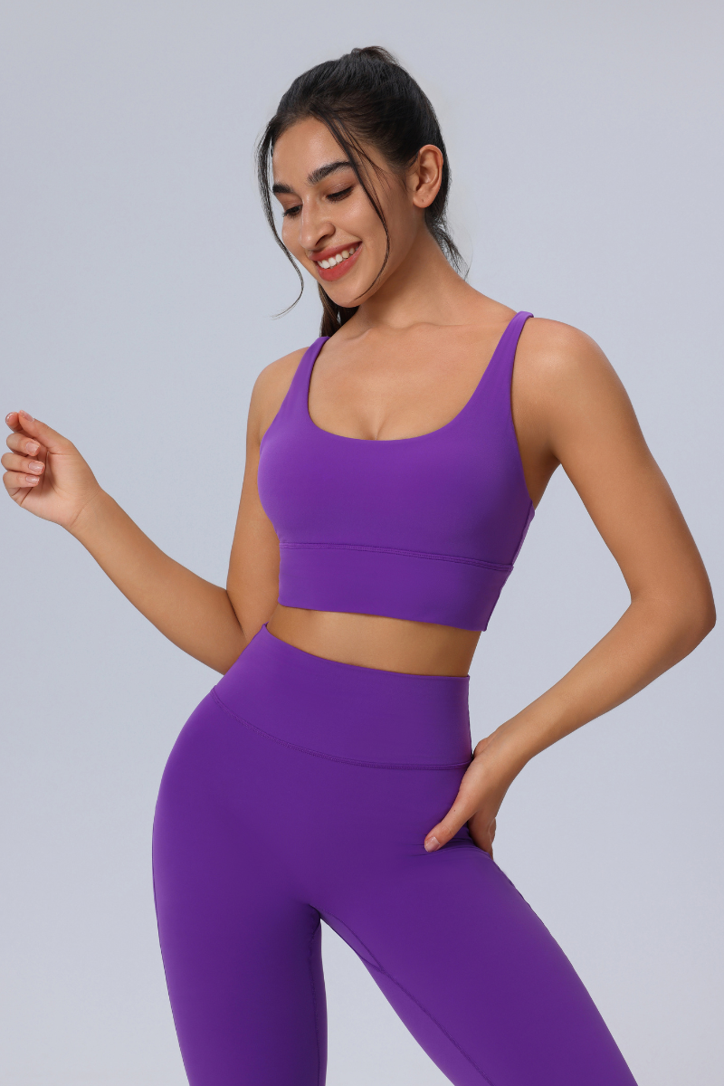 Women's Crisscross Back Sports Bra & Butt-Lifting Yoga Leggings Set