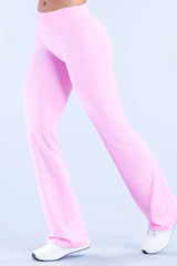 Women's Nude‑Feel Butt-Lifting Seam Yoga Flare Pants