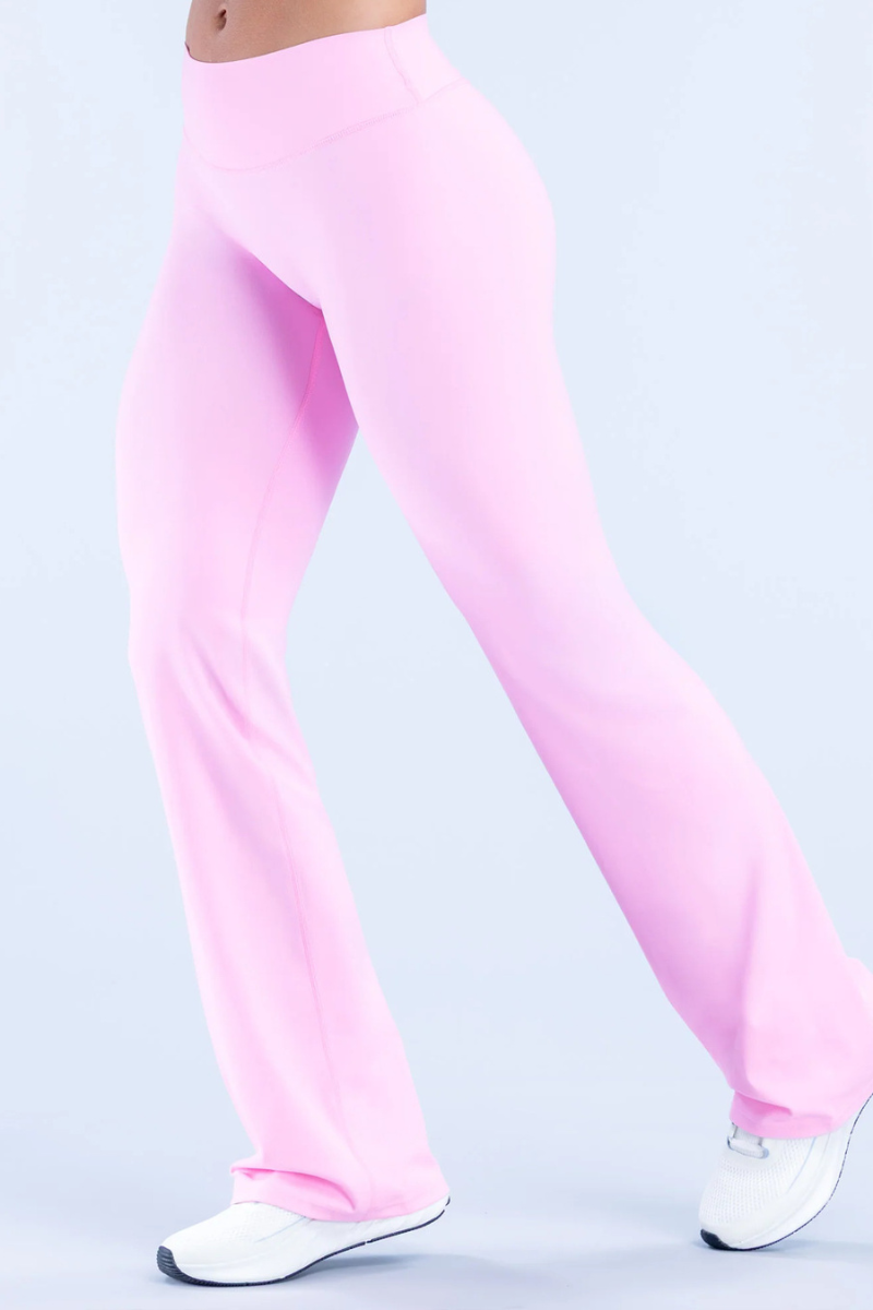 Women's Nude‑Feel Butt-Lifting Seam Yoga Flare Pants