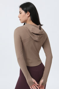 Reversible Brushed Sport Hooded Jacket
