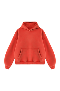 Men's Fall Fleece Heavyweight Washed Drop Shoulder Hoodie