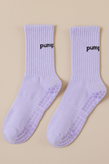 Women's Silicone Anti-Slip Yoga Crew Cotton Yoga Socks