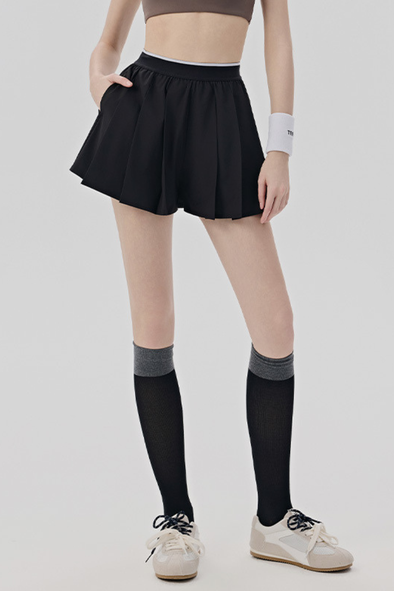Women's Summer Cooling High Waist Pleated Sports Skort