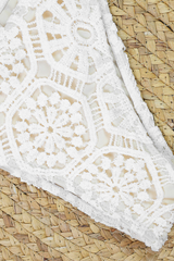 Women's Sexy Halter Cross Lace Skirt Bikini Set - 3pcs