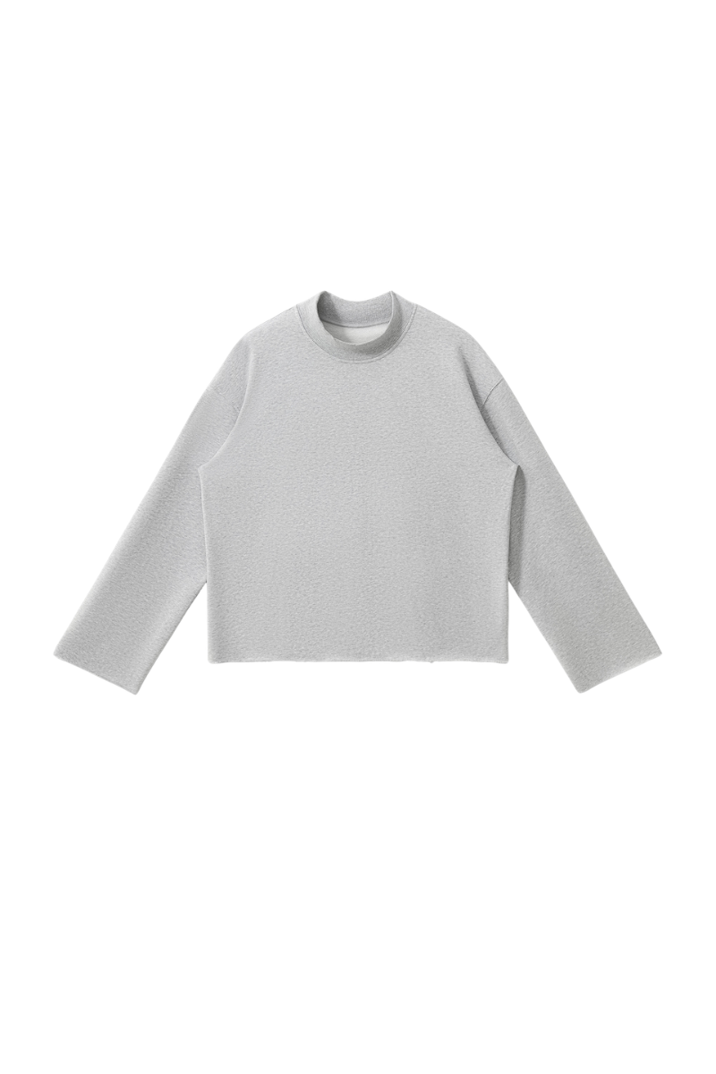 Men's Fall Comfort Colors Style Mock Neck Sweatshirt