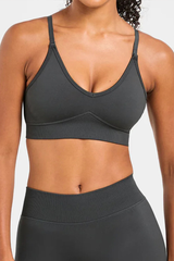 Women's Cross Back Seamless Yoga Bra