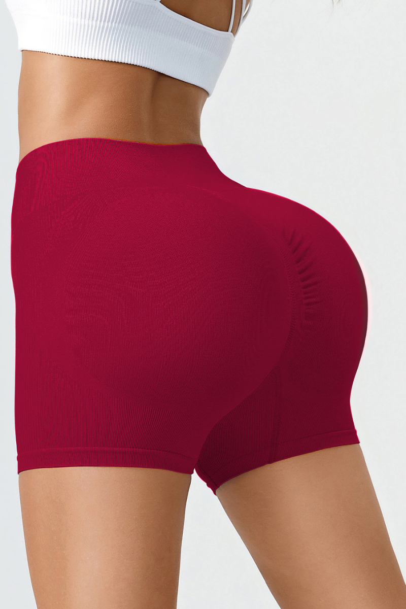 Women's High-Waisted Pleated Buttocks Lift Sculpting Short