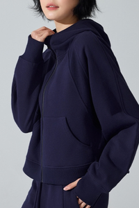 Women's Winter Fleece Lined Thermal Hooded Zip Up Jacket