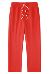 Unisex Drawstring Straight Leg Casual Sweatpants