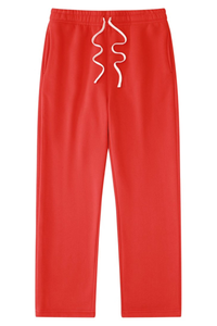 Unisex Drawstring Straight Leg Casual Sweatpants