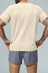 Men's Raglan Sleeve Quick Dry Sports Short Sleeve T-Shirt