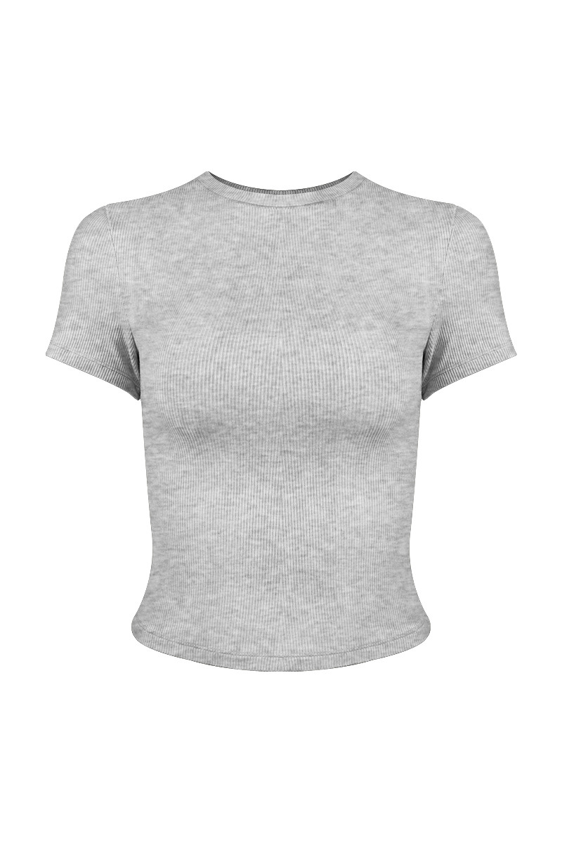 Ribbed Slim Racer-Tee
