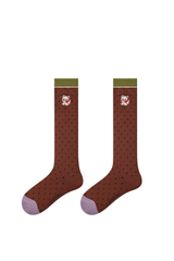 Women's Y2K Preppy Argyle Knee-High Warm Winter Socks