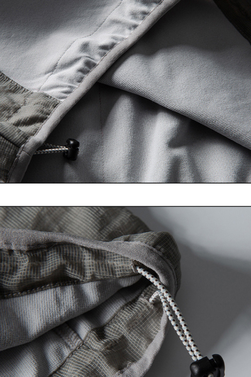Women's Fall Color-Block Patchwork Multi-Pocket Sport Hoodie