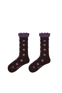 Women's Y2K Retro Color Stripe Soft Slouch Crew Socks
