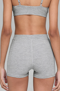 Women's Athletic High-Waist Solid Biker Shorts