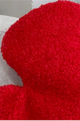 Christmas Red Glove Shape Warm Plush Crossbody Bag