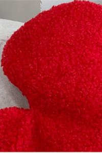 Christmas Red Glove Shape Warm Plush Crossbody Bag