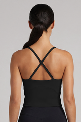 Women’s Adjustable Thin Shoulder Strap Cross-Back Tank Top