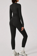 Women's long-sleeve sportswear set.