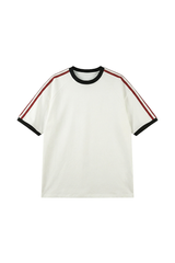 Women's Retro Side 3-Stripes Contrast Loose Fit T-Shirt