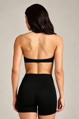 Women Halter Bra and High Waist Shorts Two Piece Set