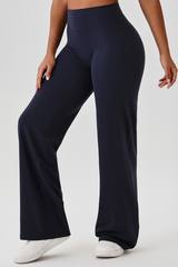 Women's Athletic High Waist V-Lift Hip Wide Leg Yoga Pants