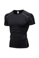 Men's Quick‑Dry Compression Workout Short Sleeve T‑Shirt