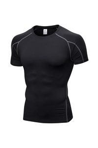 Men's Quick‑Dry Compression Workout Short Sleeve T‑Shirt