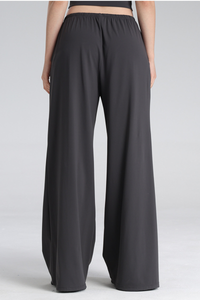 Women's High Waist Drawstring Wide Leg Yoga Casual Pants