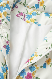 Women's floral pattern cotton jacket.