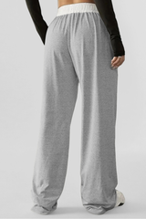 Women's Color-Blocked Drawstring Casual Pants