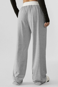 Women's Color-Blocked Drawstring Casual Pants